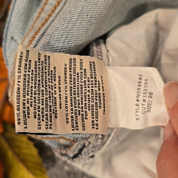 NWT Revolve Edyson Delon High Rise Short, distressed, in light park wash, $148 - Picture 5 of 10